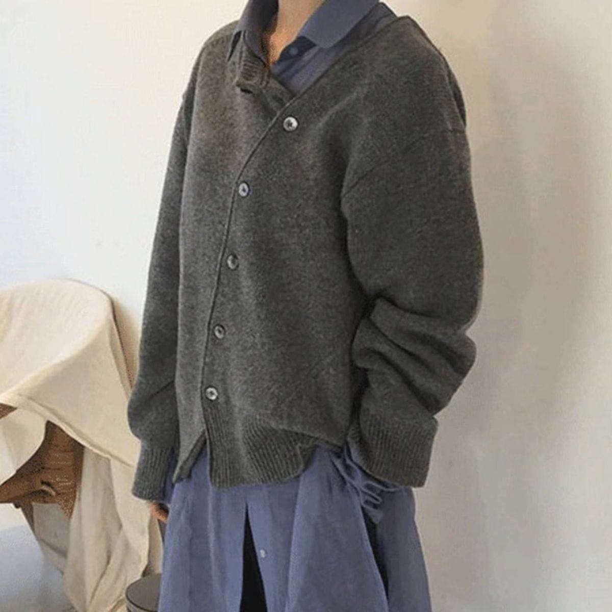 Elanoar – Luxuriöser Kaschmir-Cardigan mit Knöpfen für Damen 3