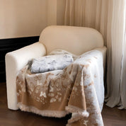Elegante Kuscheldecke mit Jacquard-Design für Damen und Herren aus Nylon-Polyester-Mischung 1