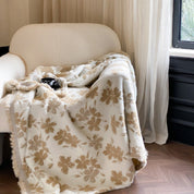 Elegante Kuscheldecke mit Jacquard-Design für Damen und Herren aus Nylon-Polyester-Mischung 2