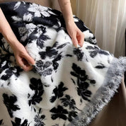Elegante Kuscheldecke mit Jacquard-Design für Damen und Herren aus Nylon-Polyester-Mischung 5