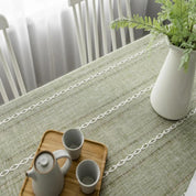 Elegante Tischdecke aus Baumwollleinen 7