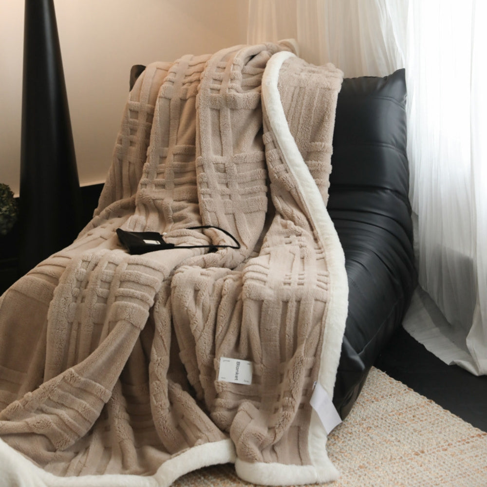 Elegante Winterdecke für Erwachsene aus weichem Mikrofaser-Material 8