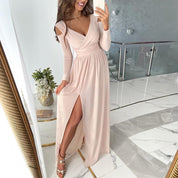 ELORA | Damen Elegantes Langkleid