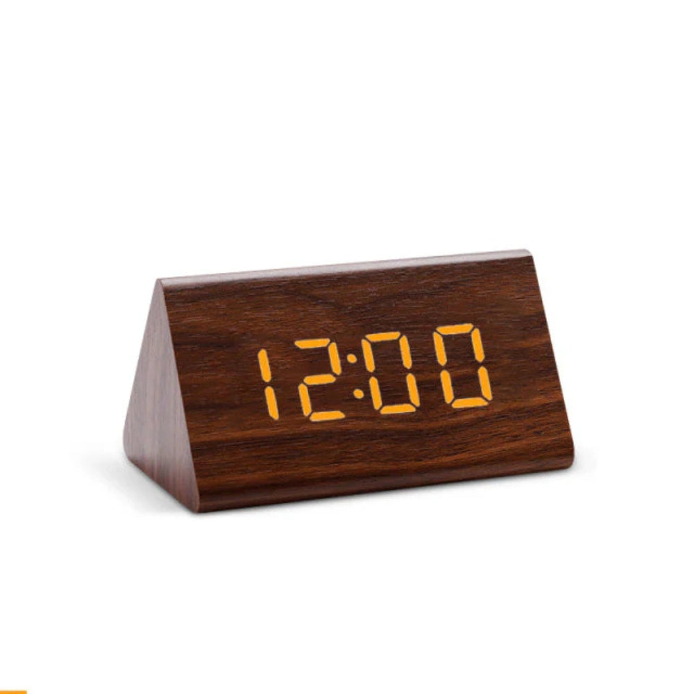 Elora LED-Wecker aus Holz mit Digitalanzeige 11