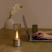 Elvion | Kabellose zylindrische Tischlampe 6