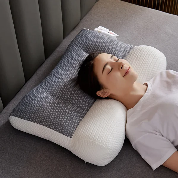 Ergonomisches orthopädisches Nackenstützkissen – Für Seiten- und Rückenschläfer 0