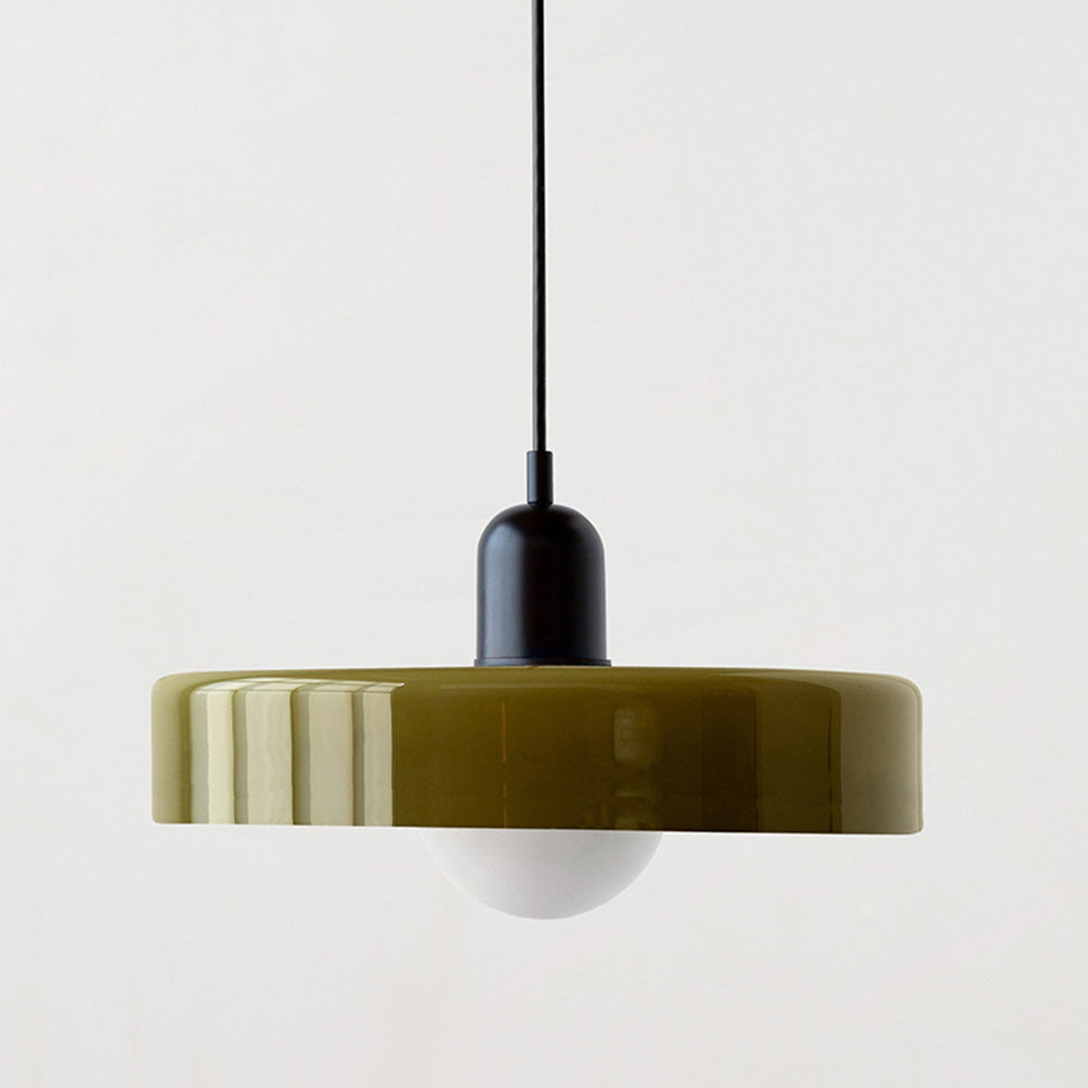 Farbenfrohe Pendelleuchte im Bauhaus-Stil – StiloGlas 12