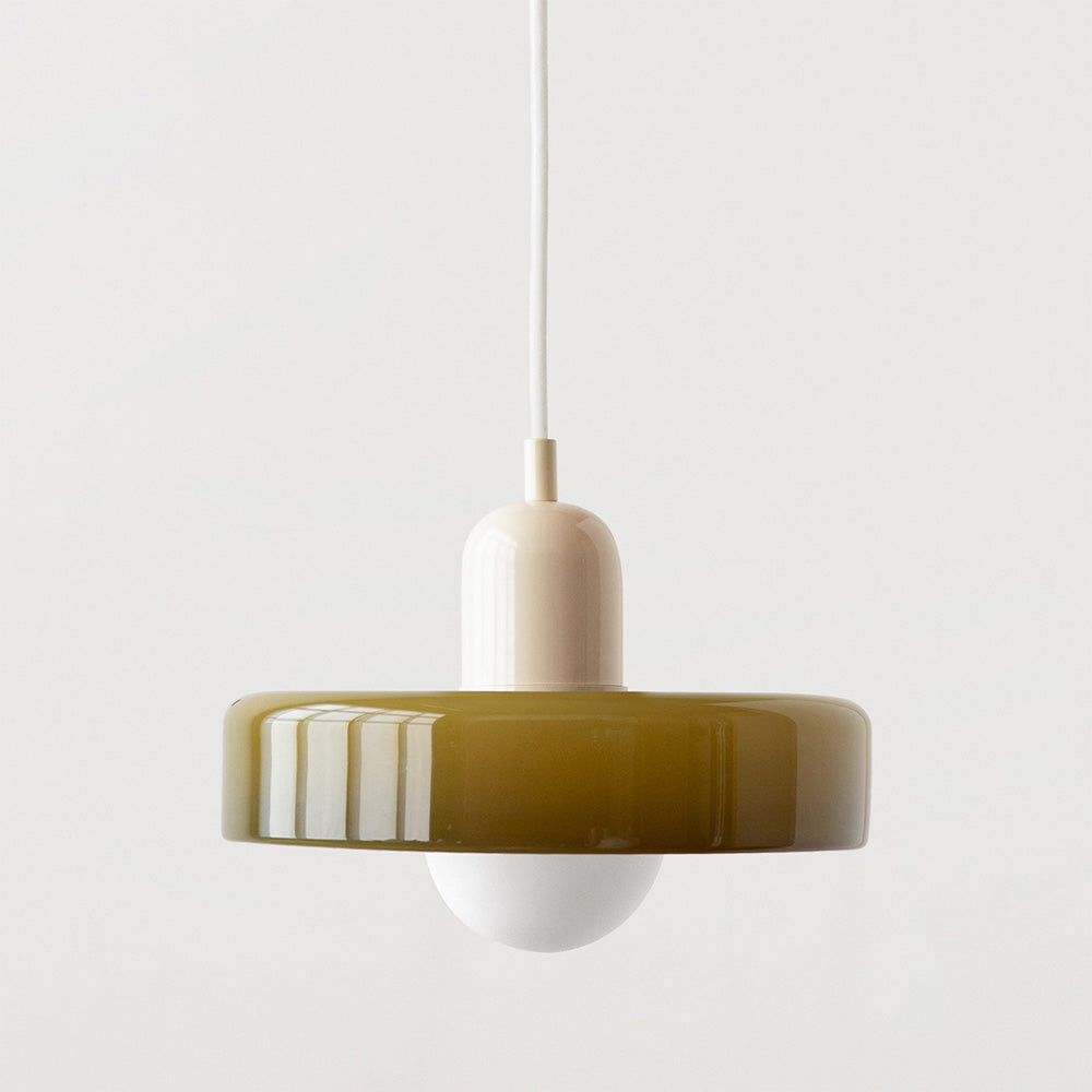 Farbenfrohe Pendelleuchte im Bauhaus-Stil – StiloGlas 17