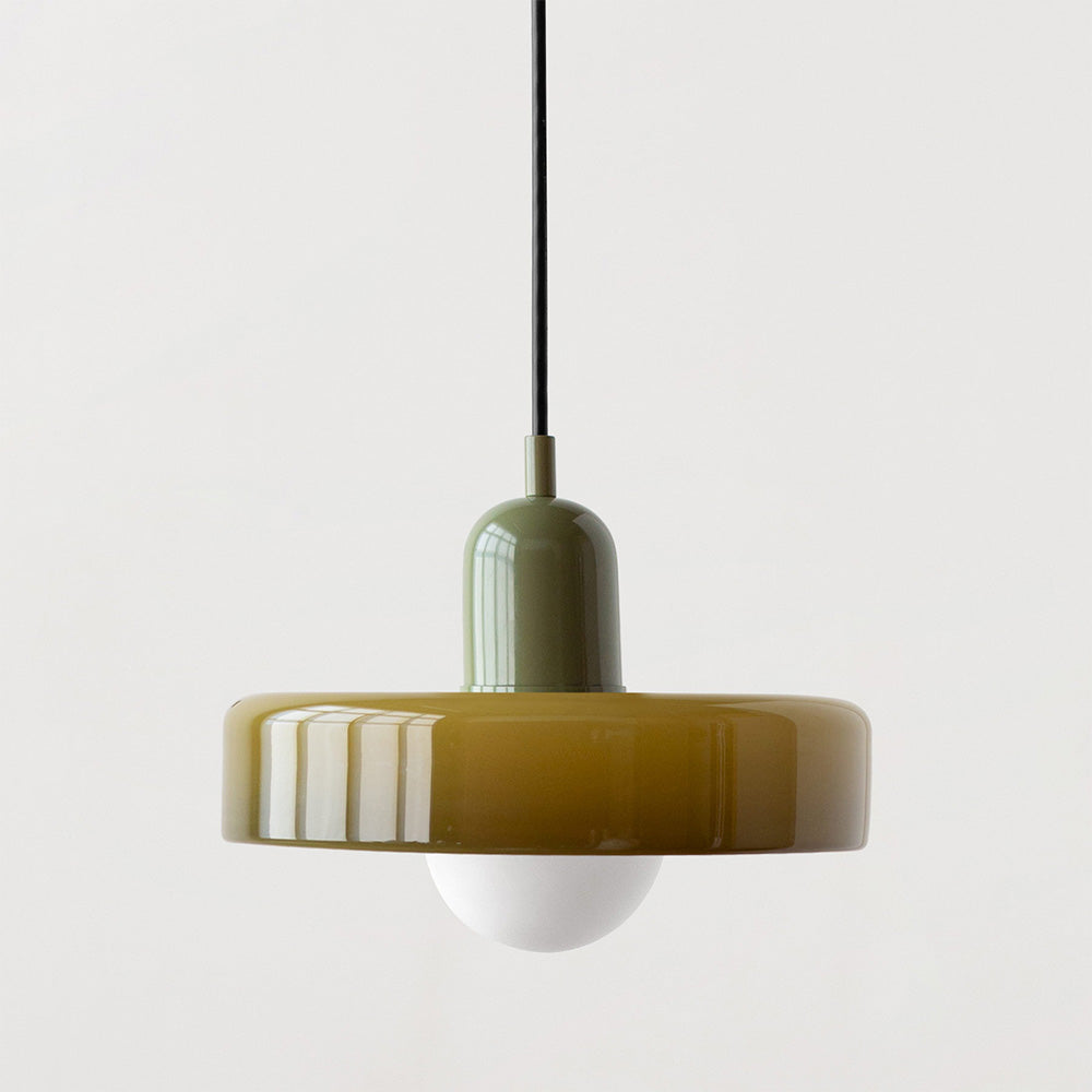 Farbenfrohe Pendelleuchte im Bauhaus-Stil – StiloGlas 18