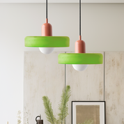 Farbenfrohe Pendelleuchte im Bauhaus-Stil – StiloGlas 23