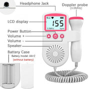 Fetal Doppler Herzfrequenz Monitor Home Schwangerschaft Baby Fetal Herzfrequenz Sound Detektor 4