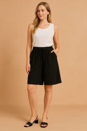 Fina -Shorts mit einem losen Schnitt und einer Bindung an der Taille 4