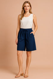 Fina -Shorts mit einem losen Schnitt und einer Bindung an der Taille 6