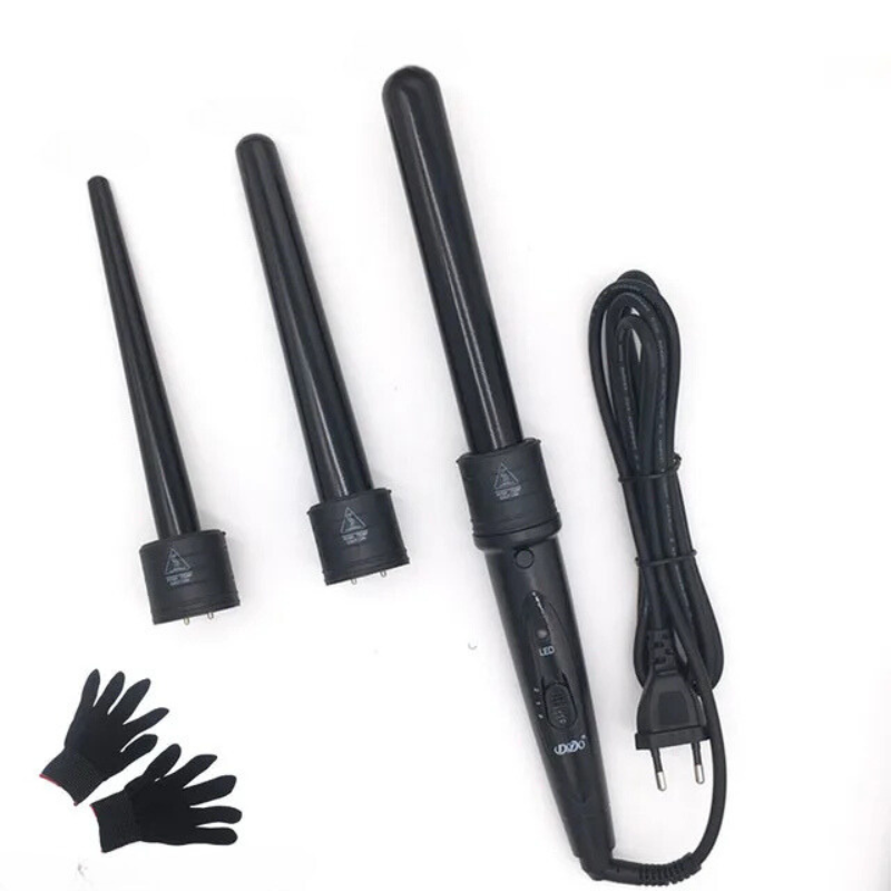 Flexicurl - 3 -teiliger Keramik -Haar -Lockens -Set 1