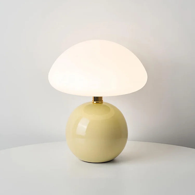 Französische Creme-Pilzlampe 9