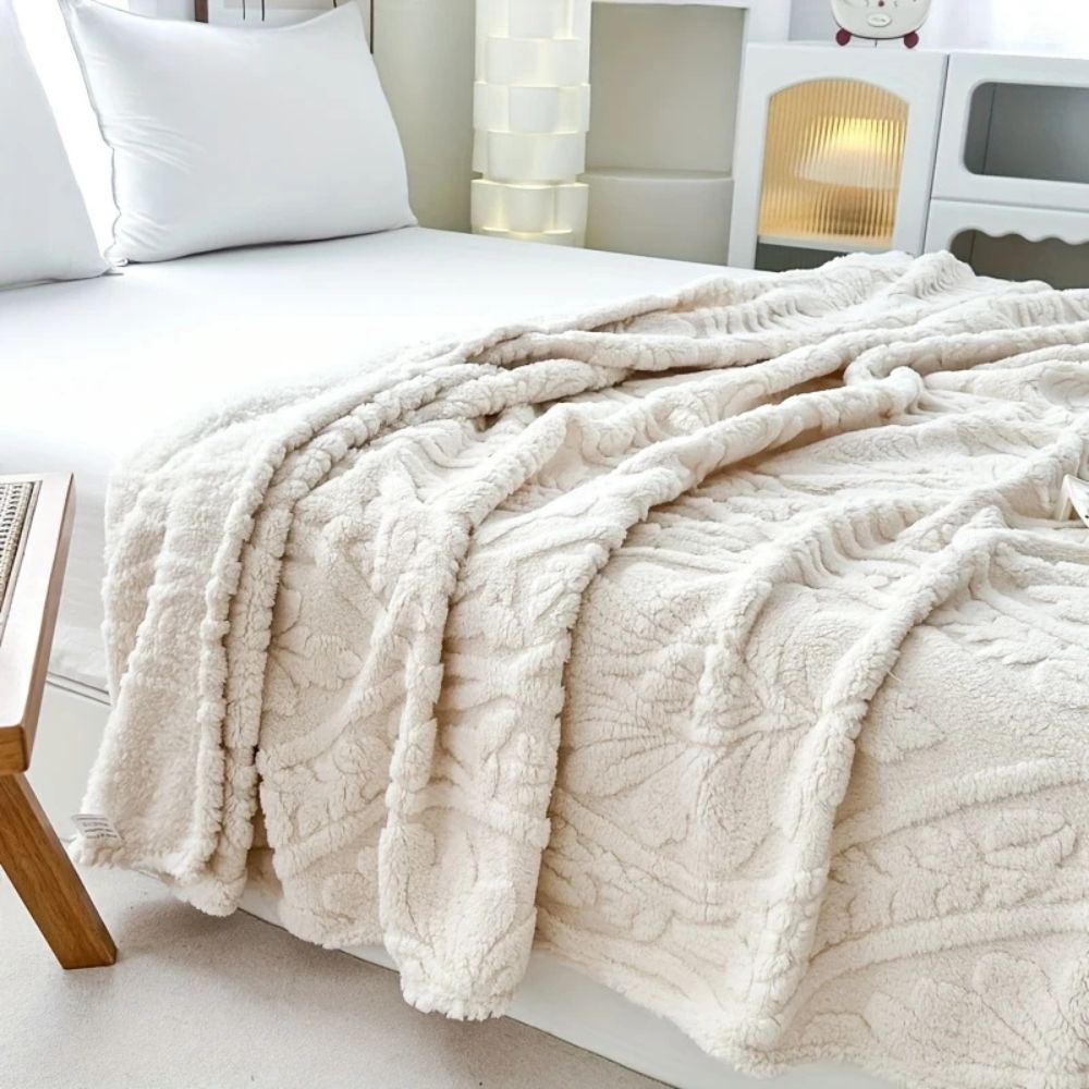 Französische Jacquard Fleece Decke für gemütliche Akzente 3