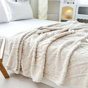Französische Jacquard Fleece Decke für gemütliche Akzente 3