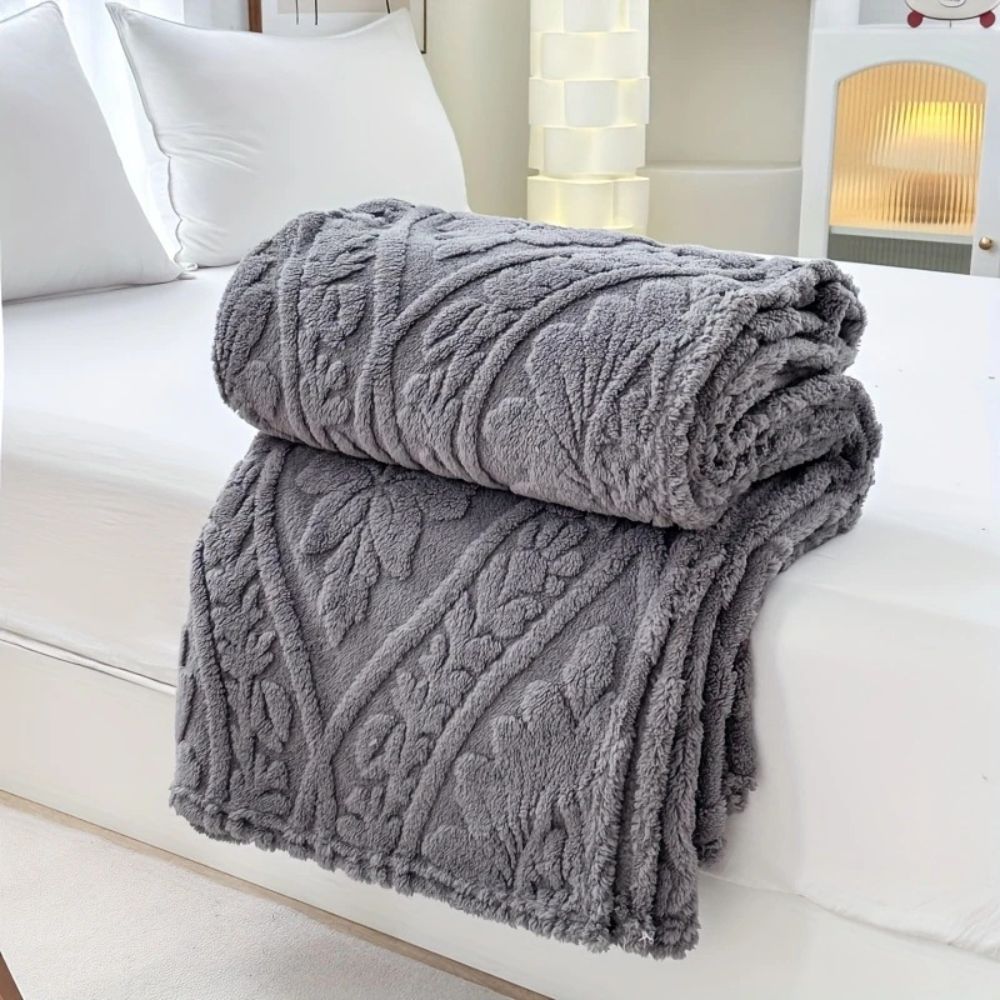 Französische Jacquard Fleece Decke für gemütliche Akzente 7