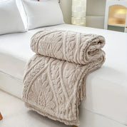 Französische Jacquard Fleece Decke für gemütliche Akzente 8