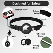 GPS-Tracker-Halsband für Katzen | Schnellverschluss, reflektierendes Design und langlebig für sichere Outdoor-Abenteuer 2