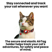 GPS-Tracker-Halsband für Katzen | Schnellverschluss, reflektierendes Design und langlebig für sichere Outdoor-Abenteuer 5