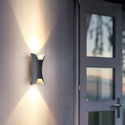 Gebogene LED auf und ab Licht wasserdichte moderne Außenwandleuchten 4