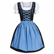Trachtenkleid mit Schürze, Spitze und dekorativer Mieder Schnürung