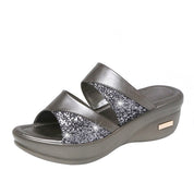 Emma | Offene Zehen Pantoffeln – Bequeme Damen Hausschuhe