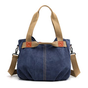 Lars | Retro Canvas Große Umhängetasche und Schultertasche