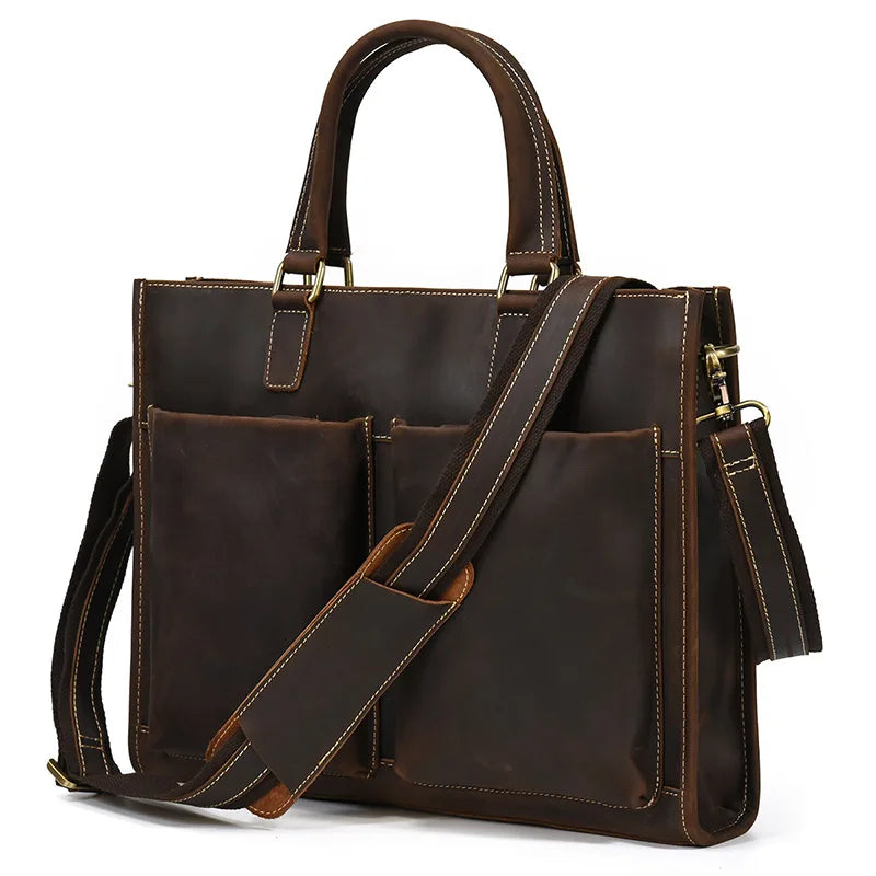 Jack | Herren Vintage Leder Reise Crossbody Messenger Handtasche