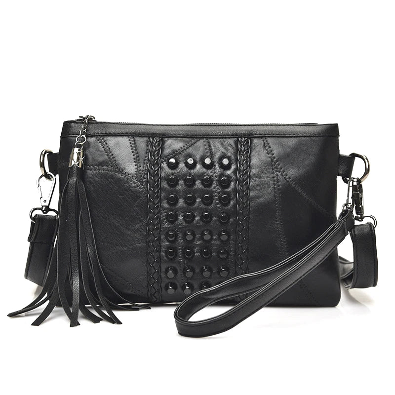 Sanne | Leder Crossbody Schultertasche für Damen