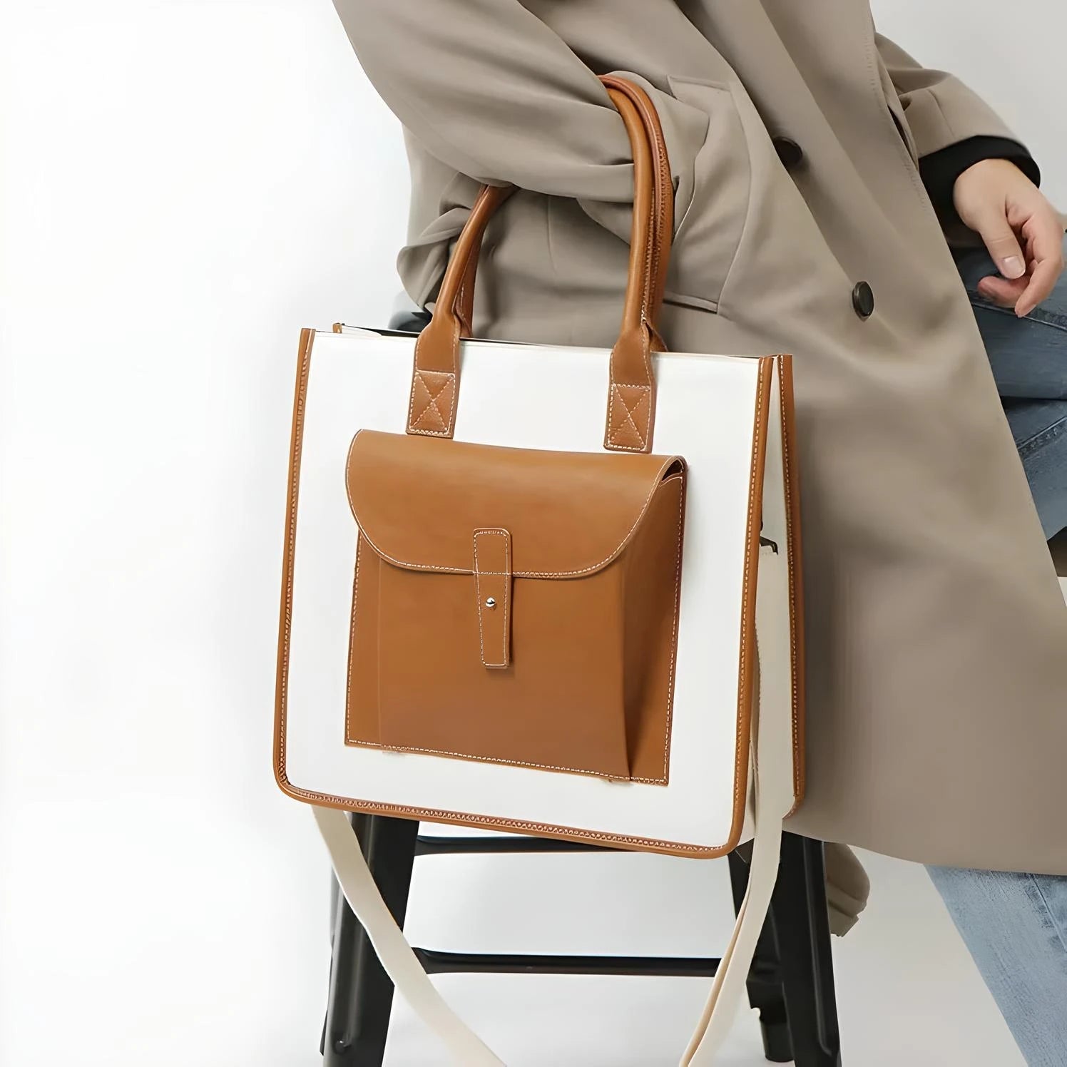 Herren-Business-Handtasche aus Leder – Umhängetasche mit großem Fassungsvermögen für 14-Zoll-Laptops 3