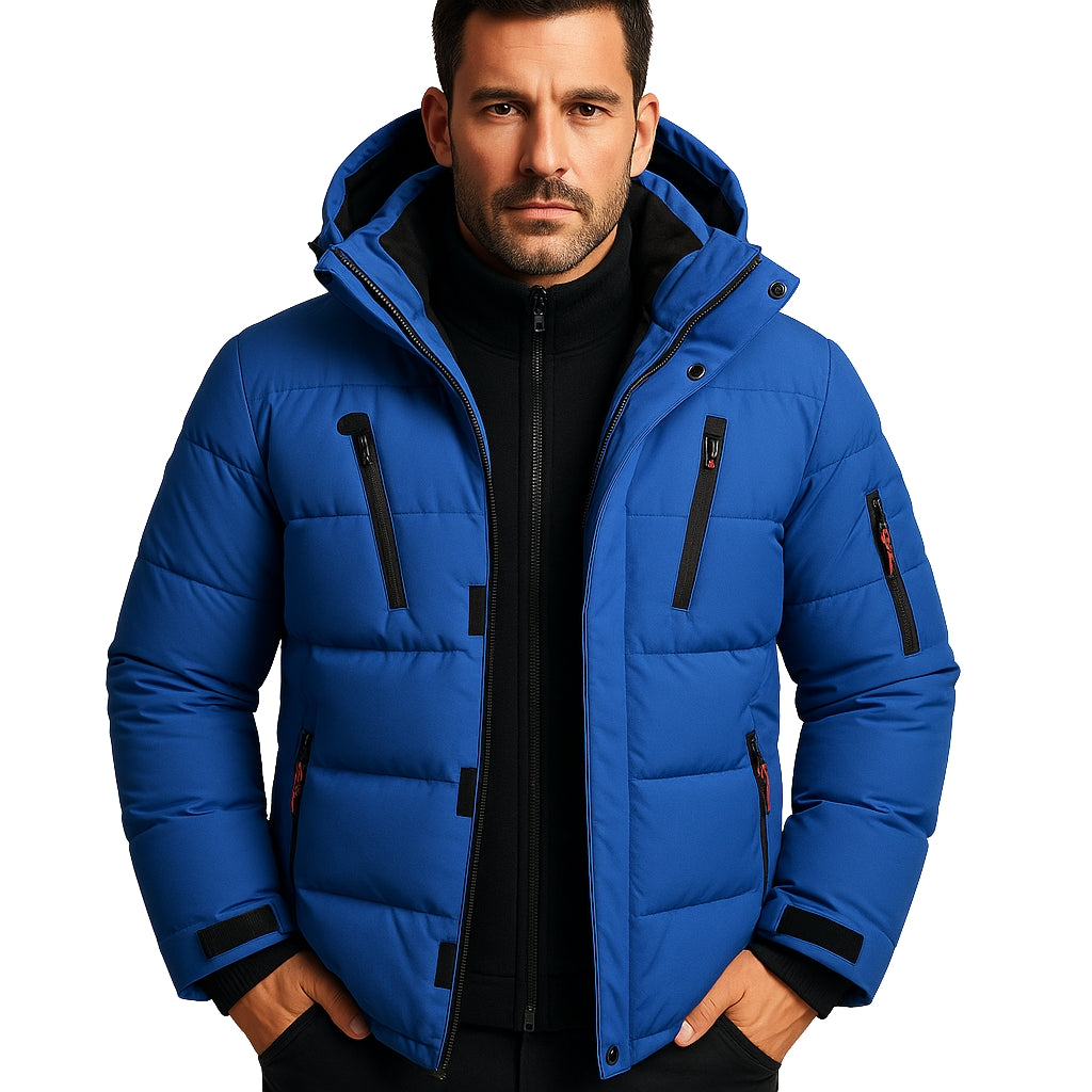 Herren Winterjacke Wasserdicht Warmes Futter Praktisch Isolierendes Gewebe 