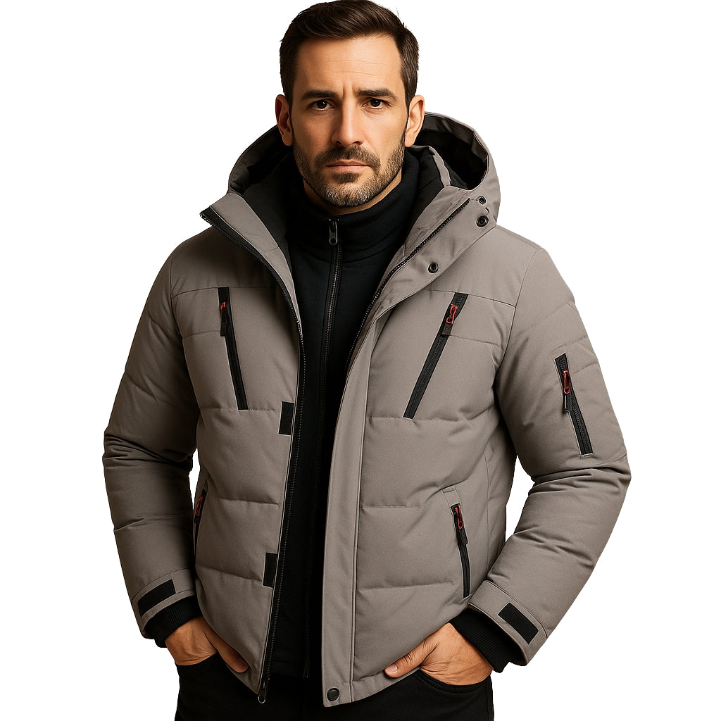 Herren Winterjacke Wasserdicht Warmes Futter Praktisch Isolierendes Gewebe 1