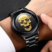 Herrenschädel Uhr 0
