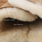 Inoe Wildleder-Winterstiefel | Echtes Schaffell, super warm und weich 7
