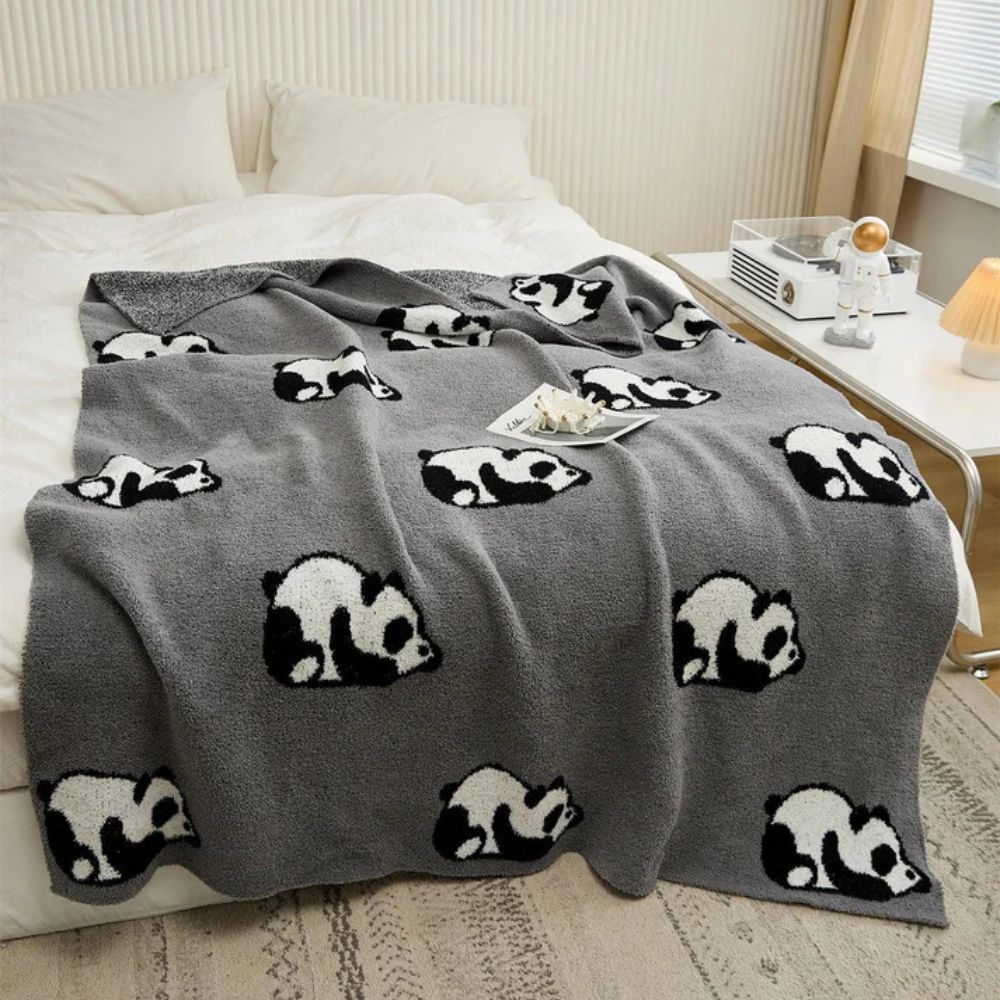 Kawaii Panda Decke für Kinder, Gemütlich und Atmungsaktiv, Mikrofaser 9