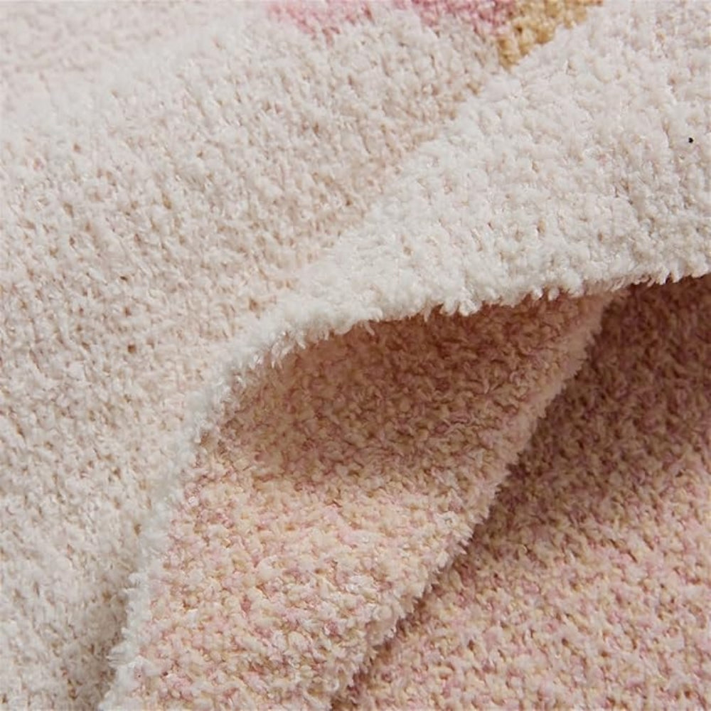 Kinder Strickdecke Mit Eiscreme-Muster Aus Mikrofaser, Weich Und Atmungsaktiv 7