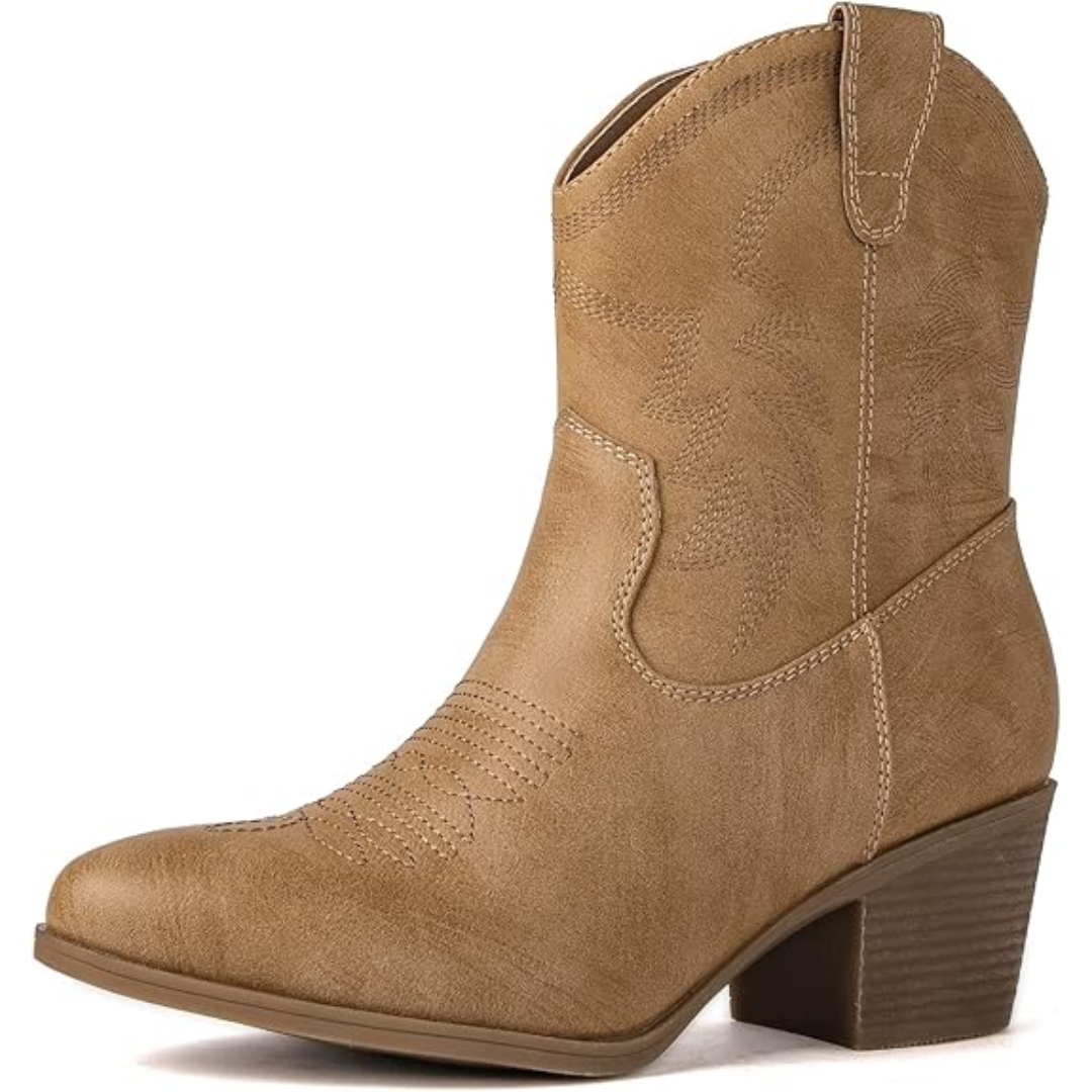 Klassische halbhohe Cowgirlstiefel - Tammy 10