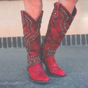 Kniehohe Cowboystiefel für Damen | Jahrgang 4