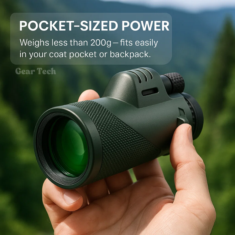 Kompaktes Monokular mit 600-fachem Ultra-Zoom | HD-Objektiv, leicht und perfekt zum Wandern, Vogelbeobachten und für Sportveranstaltungen 2