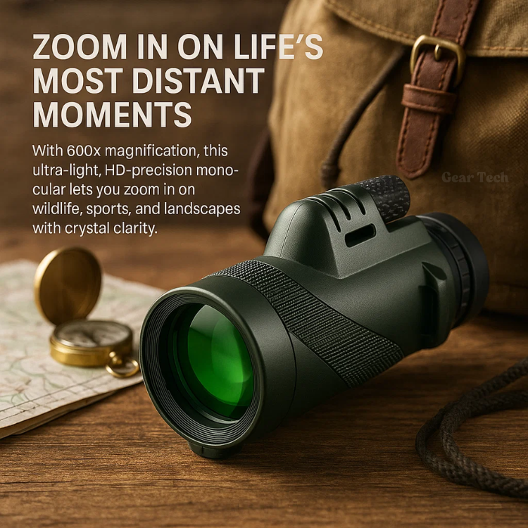 Kompaktes Monokular mit 600-fachem Ultra-Zoom | HD-Objektiv, leicht und perfekt zum Wandern, Vogelbeobachten und für Sportveranstaltungen 6