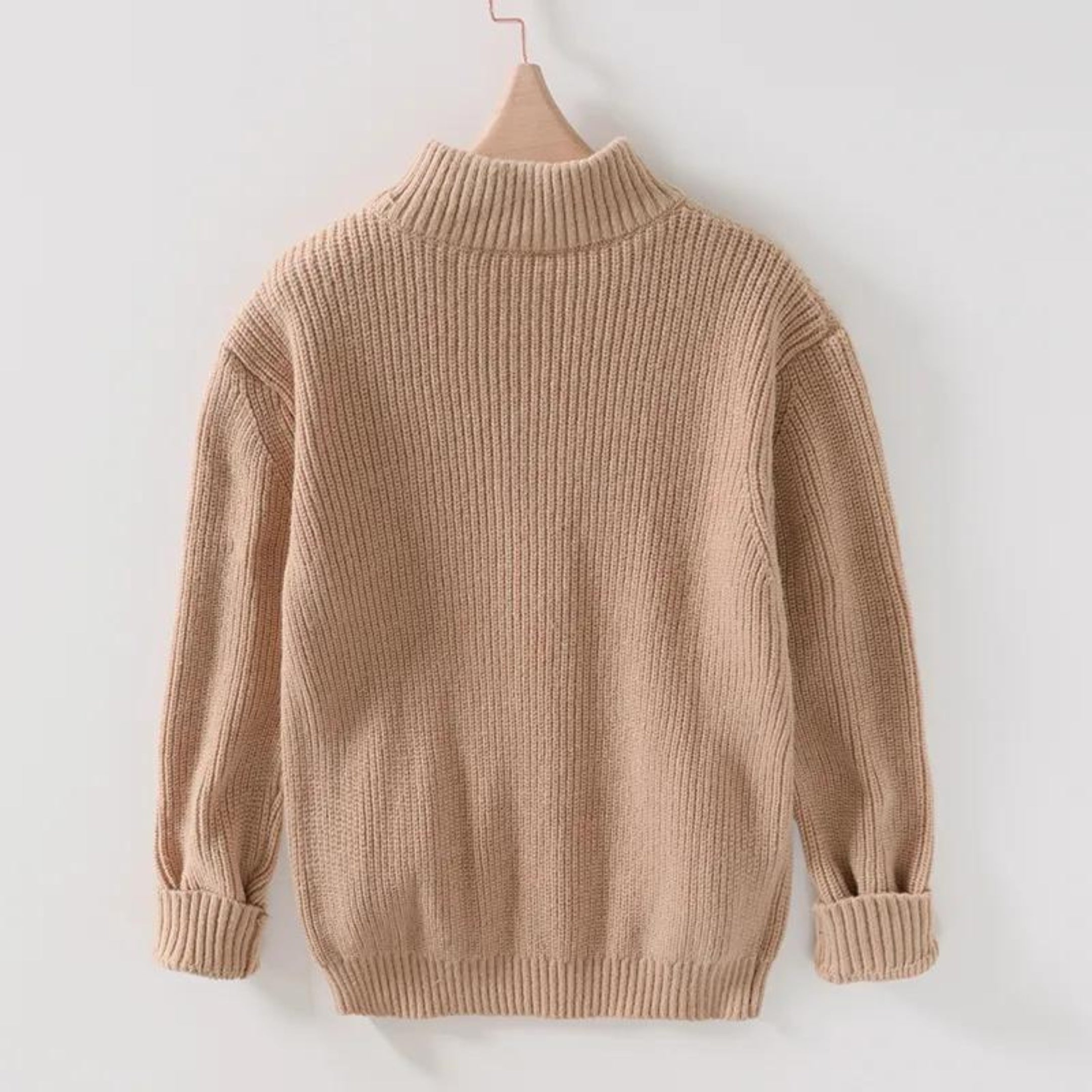 LIAM | Herren Strickpullover Jacke mit Reißverschluss