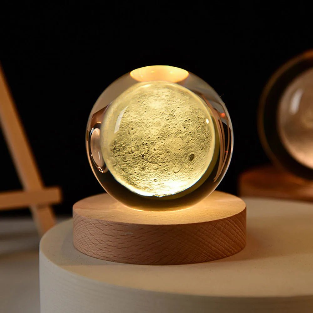 Kristallklarer Globus des Sonnensystems 3