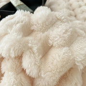 Kuscheldecke Grau Sherpa Fleece für Erwachsene 5