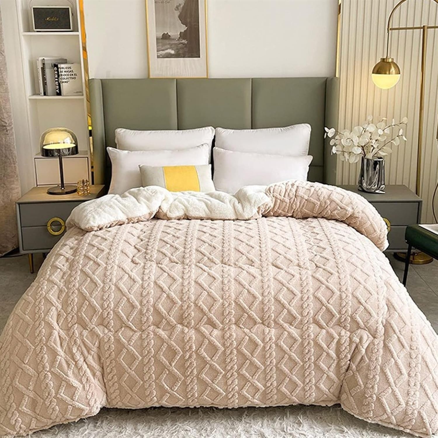 Kuscheldecke Sherpa für Wintergemütlichkeit und Stil Hochwertige Materialien 5