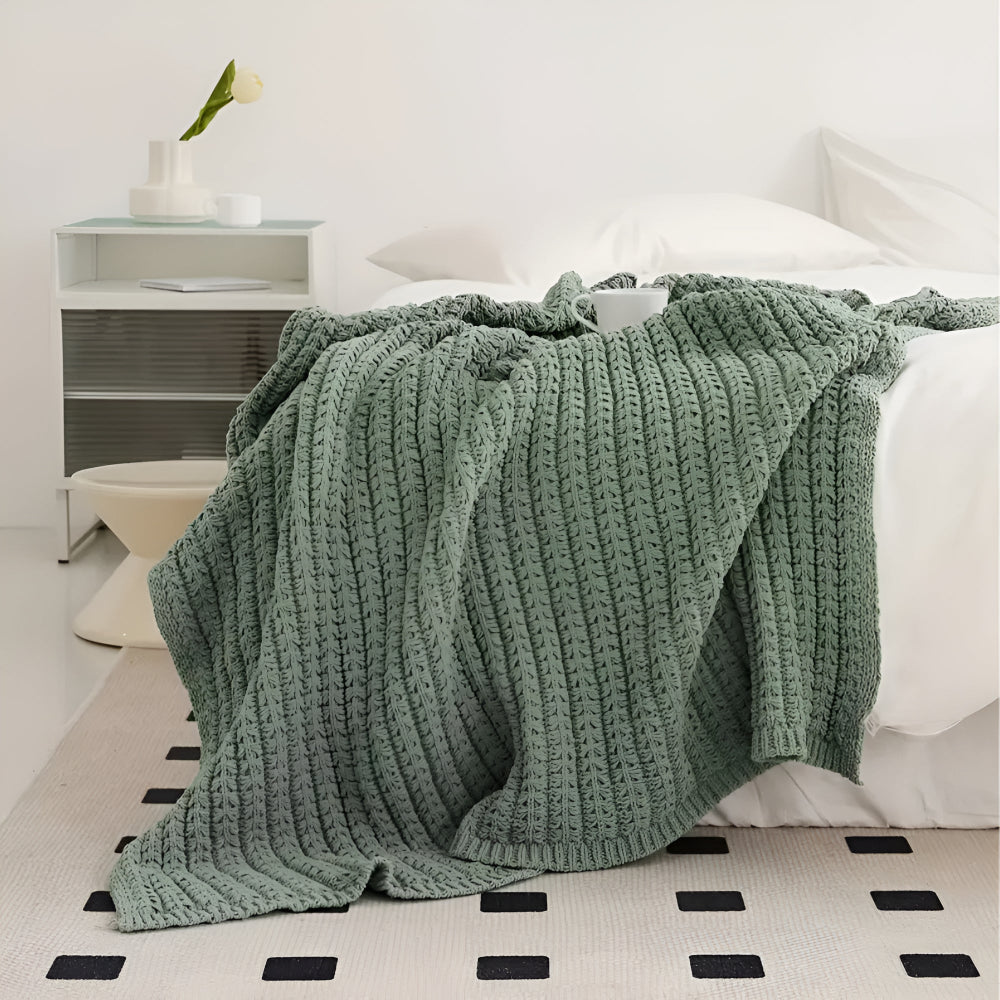 Kuscheldecke Vintage Chunky Knit Gemütlichkeit Mikrofaser-Mix 8