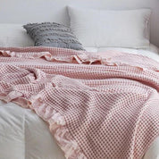 Kuscheldecke Waffelstruktur Für Erwachsene Weich Baumwolle 3