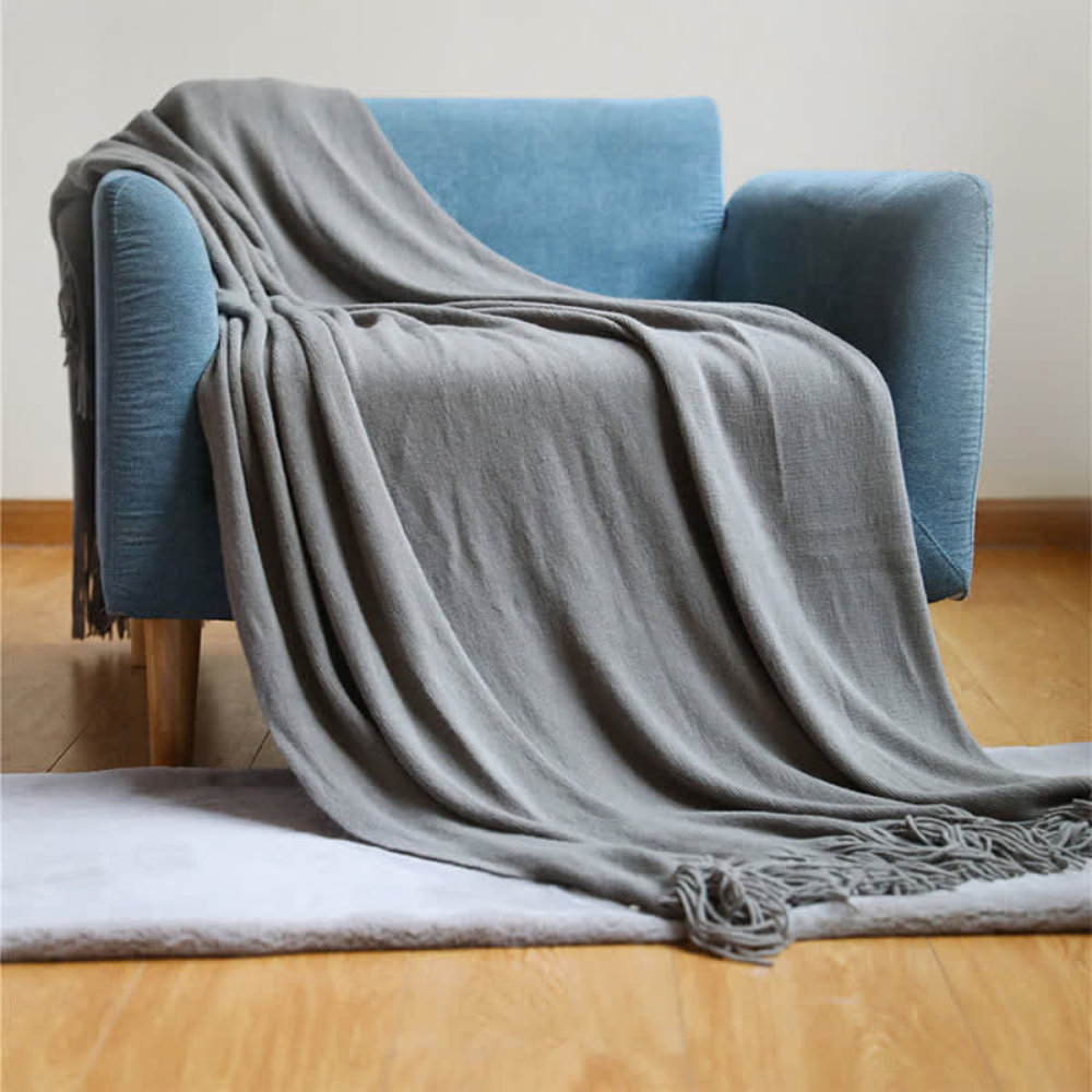 Kuscheldecke aus Grobstrick für Damen und Herren Weich Acryl 11