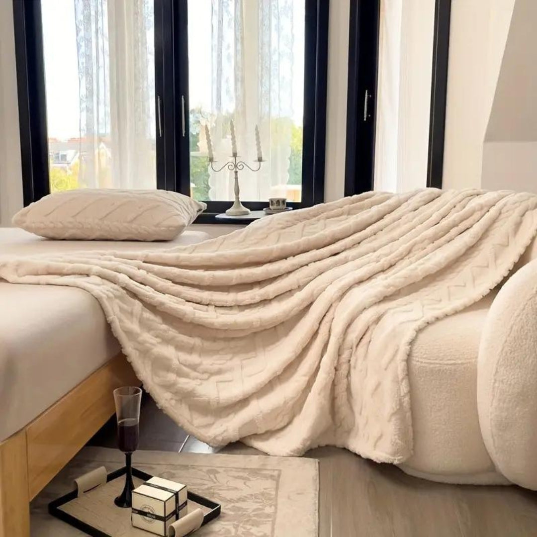 Kuscheldecke für Erwachsene Fleece Ultra-Plüschig Wärmeisolierend 150x200 cm 2